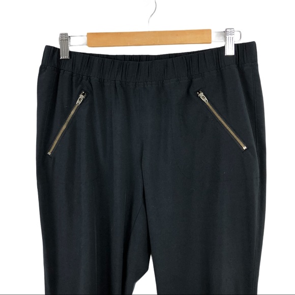 Athleta Aspire Ankle Pants Zip Pockets Black Sz 8 - Picture 5 of 12